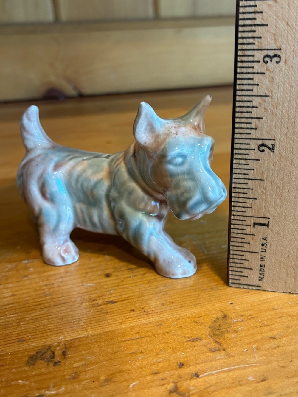 Vintage Glazed Ceramic Scottie Dog Figurine - Picture 9 of 10